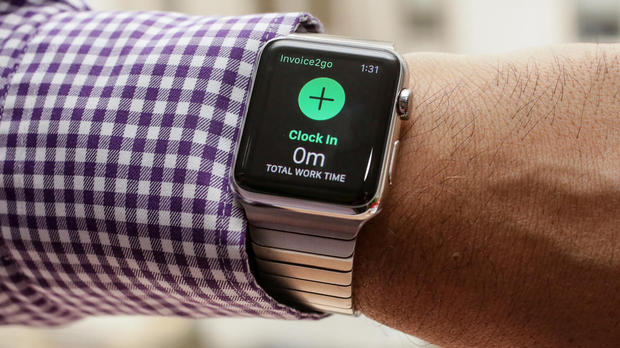 「Invoice2Go」

　Apple Watchで使える数少ない生産性アプリの1つにInvoice2Goがある。同アプリでは、請求の対象となる業務時間を記録することができる。
