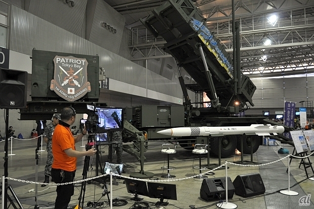 　今回は航空自衛隊が所有する、地対空誘導弾ペトリオットシステム発射機を出展した。