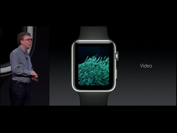 　動画はApple Watch上でネイティブに再生される。