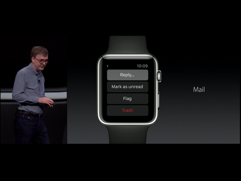 電子メールへの返信は、Apple Watchに導入される常識的な修正の1つだ。