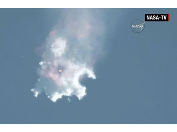 SpaceXの無人ロケット「Falcon 9」、打ち上げ数分後に爆発