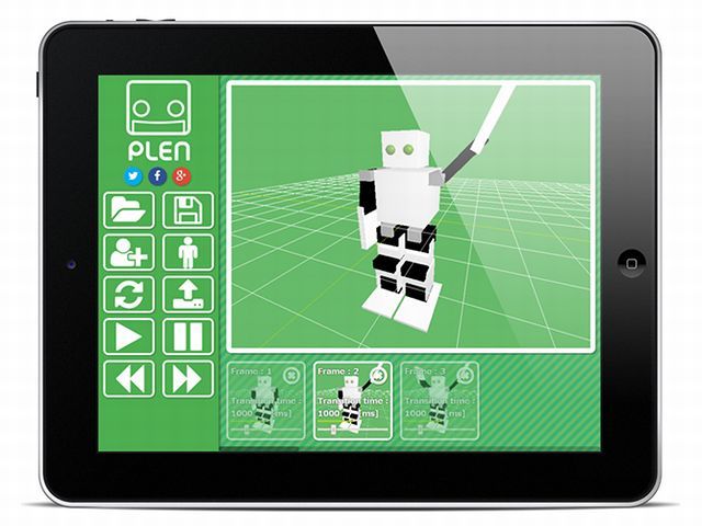 二足歩行ロボ「PLEN」の動作を誰でも作れるプログラミングツールが公開
