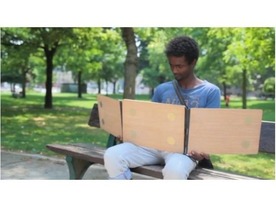  ノートPCを“3画面”にできる折りたたみ液晶「Slidenjoy」--Kickstarterで資金募集
