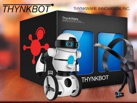 脳波で操作する2輪走行ロボット玩具「ThynkBot」