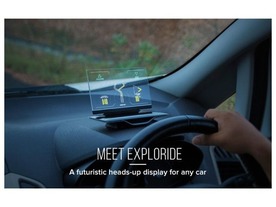 視線を遮らない透明ディスプレイの車載システム「Exploride」