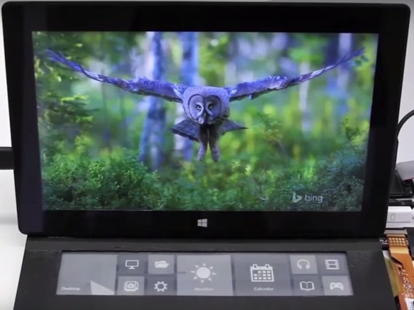 「Surface」用E Inkディスプレイ搭載キーボード、MSが試作--「DisplayCover」の動画を公開