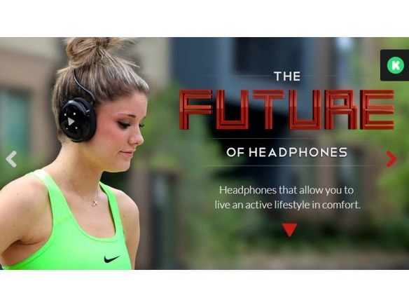 究極のスポーツ用ヘッドホン「LIVV Headphones」--MP3プレーヤ内蔵