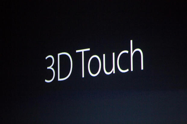 　両端末とも「3D Touch」を搭載する。3D Touchは「Force Touch」の新しい名称だ。