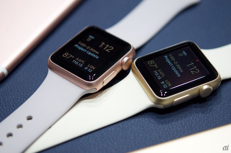 Apple Watch Sport」の新色、ゴールドとローズゴールドをチェック - CNET Japan