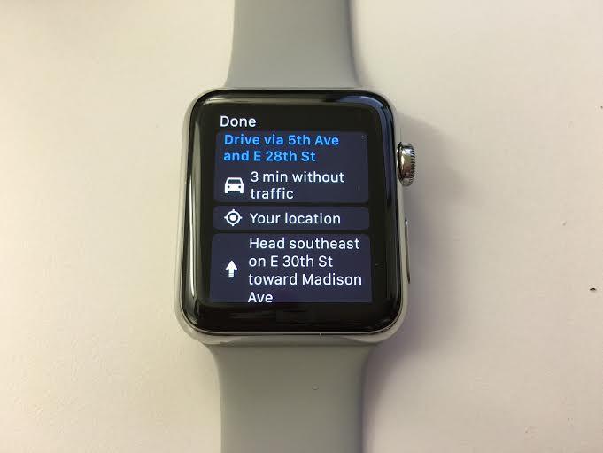 Apple Watchで利用可能となったGoogle Maps