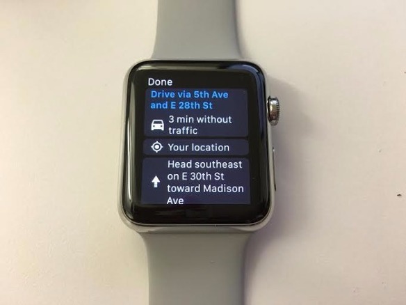 「Google Maps」、「Apple Watch」に対応