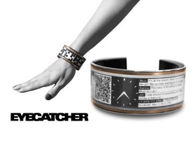 どんな服にも合うスマートブレスレット「Eyecatcher」--電子ペーパーで超省エネ