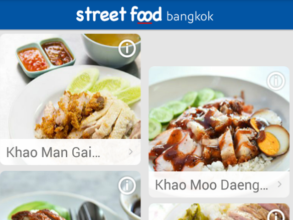 現地の美味しい格安屋台を便利に検索 タイ外務省の公式アプリ Street Food Bangkok Cnet Japan