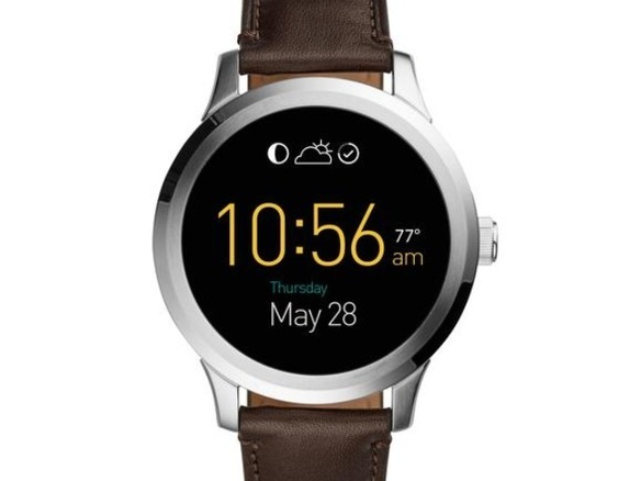 時計メーカーFossil、Android Wear搭載「Q Founder」を正式発表--インテル製プロセッサ採用