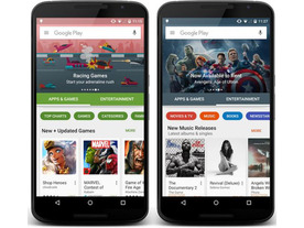「Google Play」のUIがアップデート--「Android Wear」対応アプリのアイコンを追加