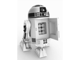 リモコンで動く「R2-D2型移動式冷蔵庫」、プロジェクタ内蔵--ハイアールが限定販売