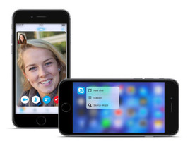 「Skype for iPhone」、アップデートで「3D Touch」に対応