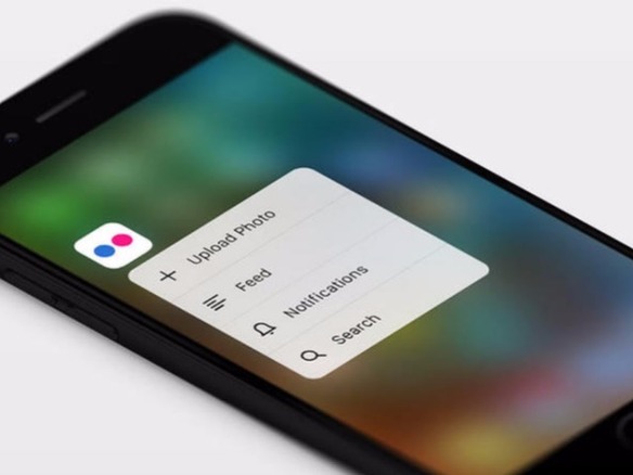 「Flickr」アプリ、Appleの「3D Touch」機能に対応