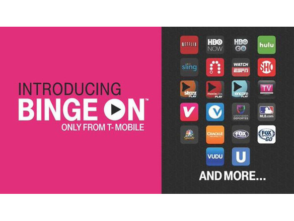 T-Mobile、契約者向け無料動画サービス「Binge On」を発表--データプランの容量も2倍に