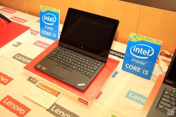 　ThinkPad Helix。2015年に発表。省電力CPUにインテルCore Mプロセッサを搭載。脱着式のウルトラブック。
