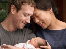 ザッカーバーグCEOに長女誕生--保有Facebook株99％を新設団体に寄付へ