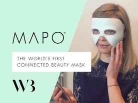乾燥する季節のスキンケアにスマートな顔用マスク「MAPO」--水分量をスマホで計測
