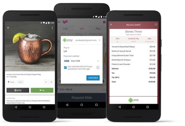 Android Payは、Androidアプリ内での購入を簡略化し安全にする。