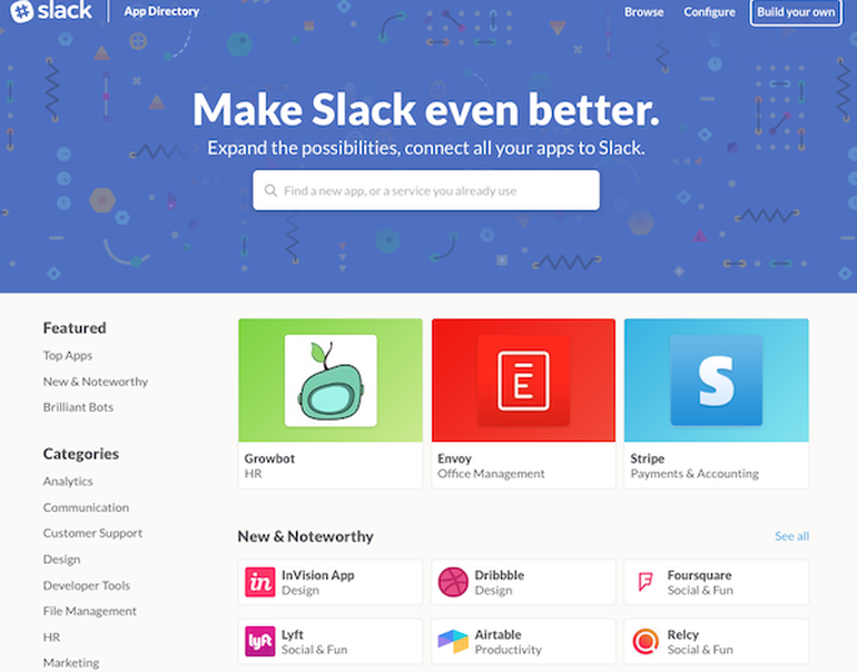 Slackは、2つのプラットフォーム拡大計画を発表した。