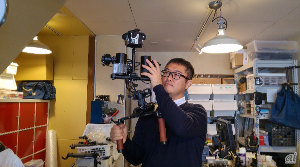 Jouerの代表、山崎氏は360度動画撮影のパイオニアだ