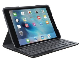 ロジクール、iPad mini 4用2つ折り保護カバーキーボード--一度の充電で最大6カ月間