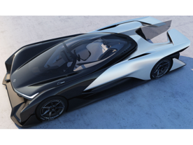 新興企業Faraday Future、1000馬力の電気自動車コンセプト「FFZERO1」披露--テスラの競合に？