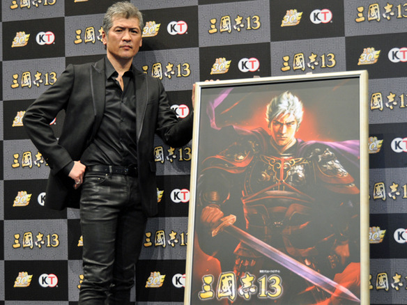 歌手の吉川晃司さんがオリジナル武将としてゲームに登場--「三國志13」完成発表会