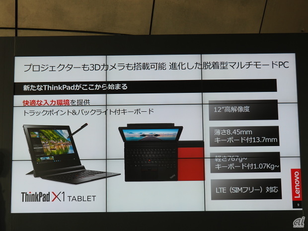 「ThinkPad X1 Tablet」の特徴