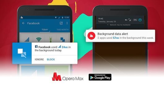 Opera MaxのSmart Alerts機能（出典：Opera）