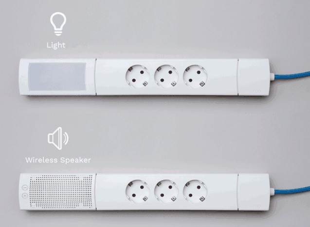LEDライトやBluetoothスピーカなどの機能拡張モジュール（出典：Kickstarter）