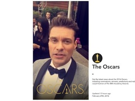 Snapchatの「Stories」機能がウェブへ--アカデミー賞授賞式の模様を伝える