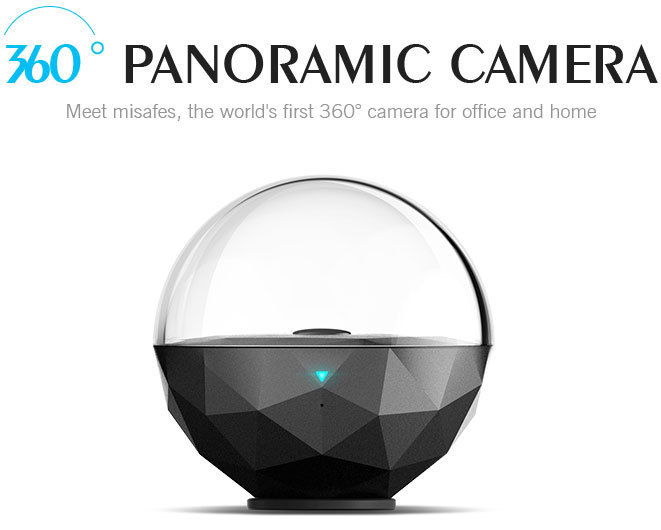 1台で360度を遠隔リアルタイム監視できるカメラ（出典：Kickstarter）