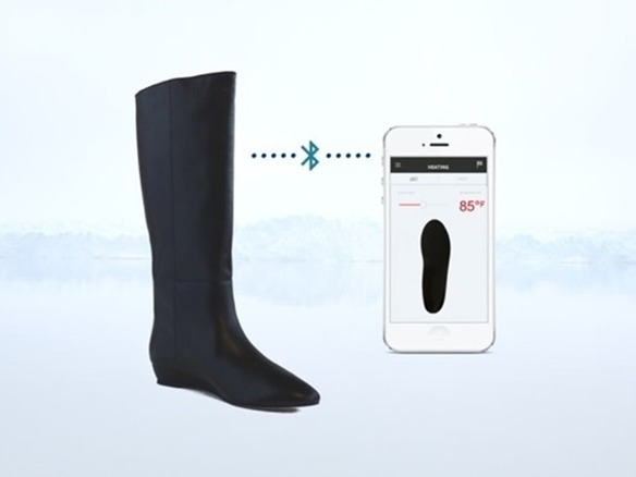 スマホと連携するヒーター内蔵Bluetoothブーツ「lundi」--足元をスマートに防寒