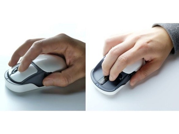 変形ロボのように形が変わるマウス「Tmouse」--Kickstarterで人気