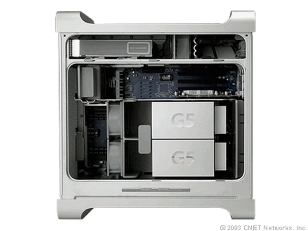 「Power Mac G5」（2003年）

　当時、（議論の余地はあるものの）「世界最速のパーソナルコンピュータ」と宣伝されていたPower Mac G5は、初の64ビットコンピュータと考えられていた。重くて高価だったが、やはり壮麗なデザインで、強力なハードウェアだった。
