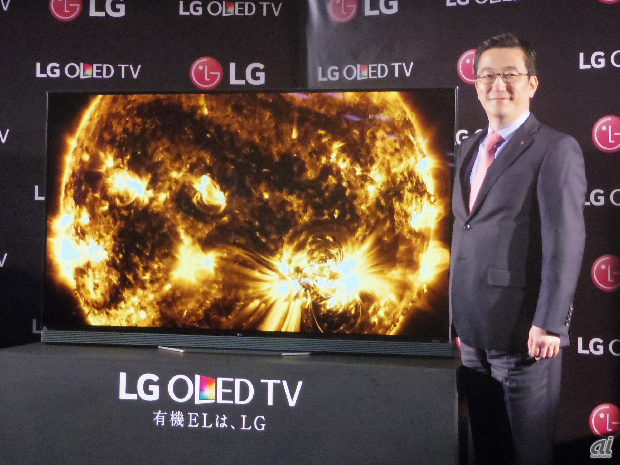 LGエレクトロニクス「OLED E6P」シリーズと代表取締役である李仁奎氏