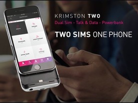 iPhoneをデュアルSIM化するジャケット型ケース「Krimston TWO」