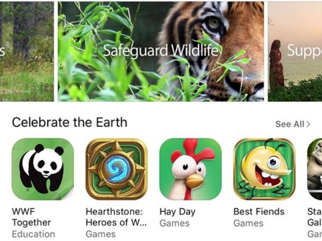 アップル、一部アプリの収益をWWFに寄付-「Apps for Earth」の取り組みを米国で開始