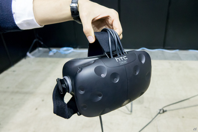 VRゴーグルには「HTC VIVE」が利用されていた。同じゴーグルを使用したVRコンテンツで体験したところ、クリアな視界に加え、VR酔いもあまり感じられず、快適なVR体験を得ることができた。