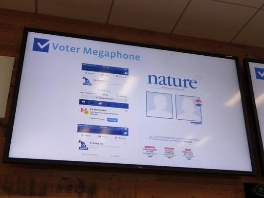 5月13日より、選挙当日に投票を促す「Voter Megaphone」を提供開始した。18～19歳用のページと、20歳以上のページを用意する