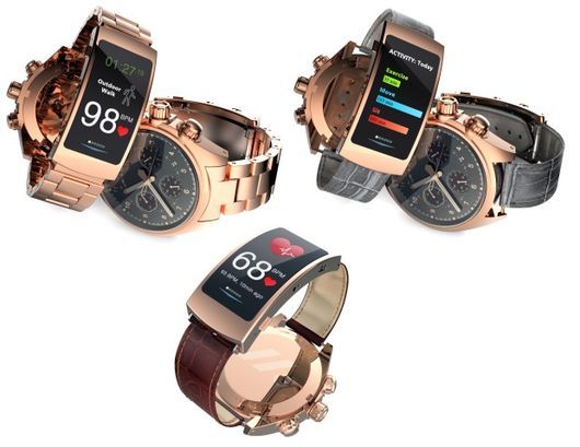 OLED画面付きバックルで腕時計をスマートウォッチに変える「LINK 