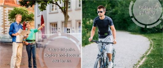 町歩きや自転車が楽しく安全に（出典：Indiegogo）