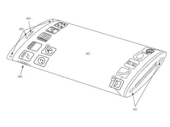 Apple、曲面ディスプレイでスマホを“包む”特許が成立--全面操作を可能に