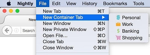 The Containers Feature in Firefox Nightly
