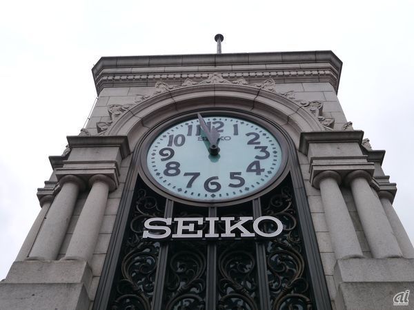 Seiko Space Eyeは、銀座和光の時計塔を上回る大きさとなる